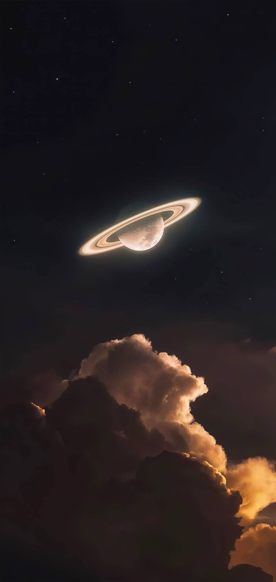 Parlayan Satürn 4K