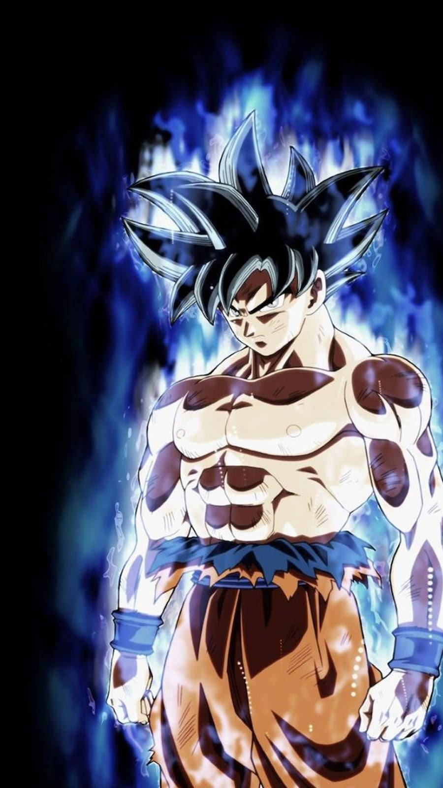 Parlayan Goku Dragon Ball Super Telefon Duvar Kağıdı