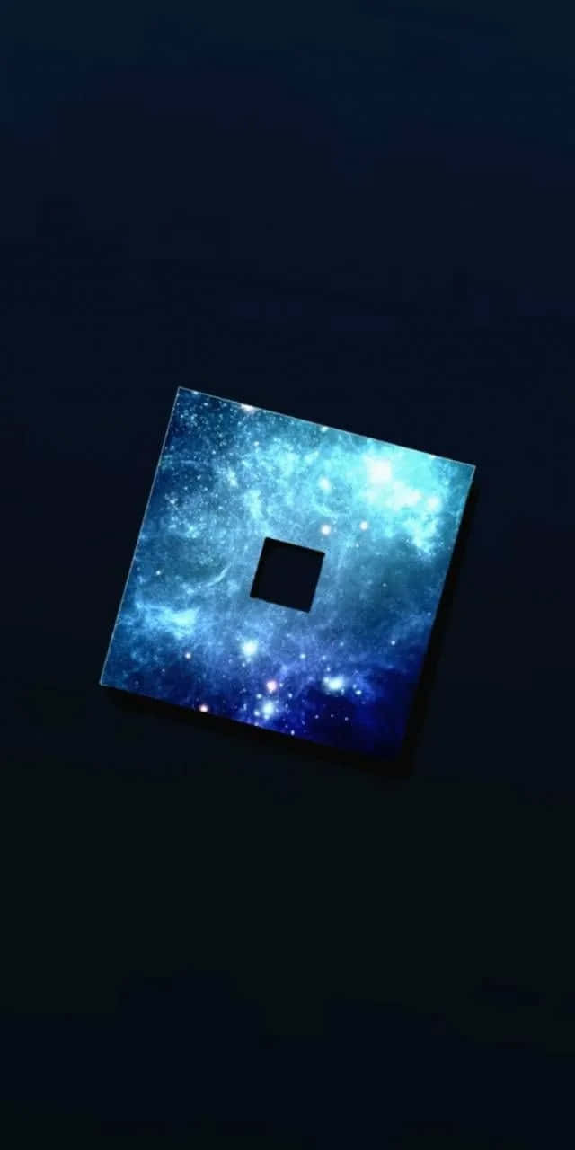 Parlayan Mavi Roblox Logosu Duvar Kağıdı