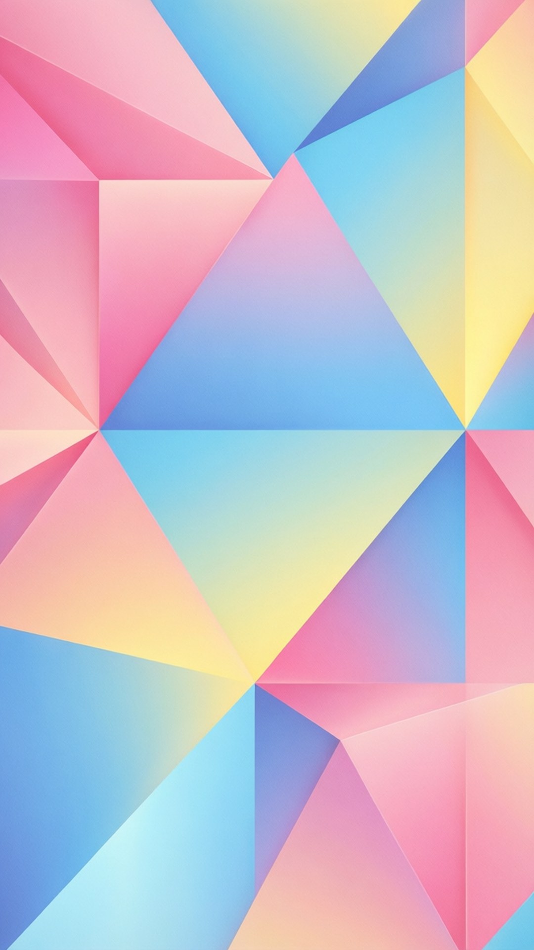 Pastel Geometrik Duvar Kağıdı
