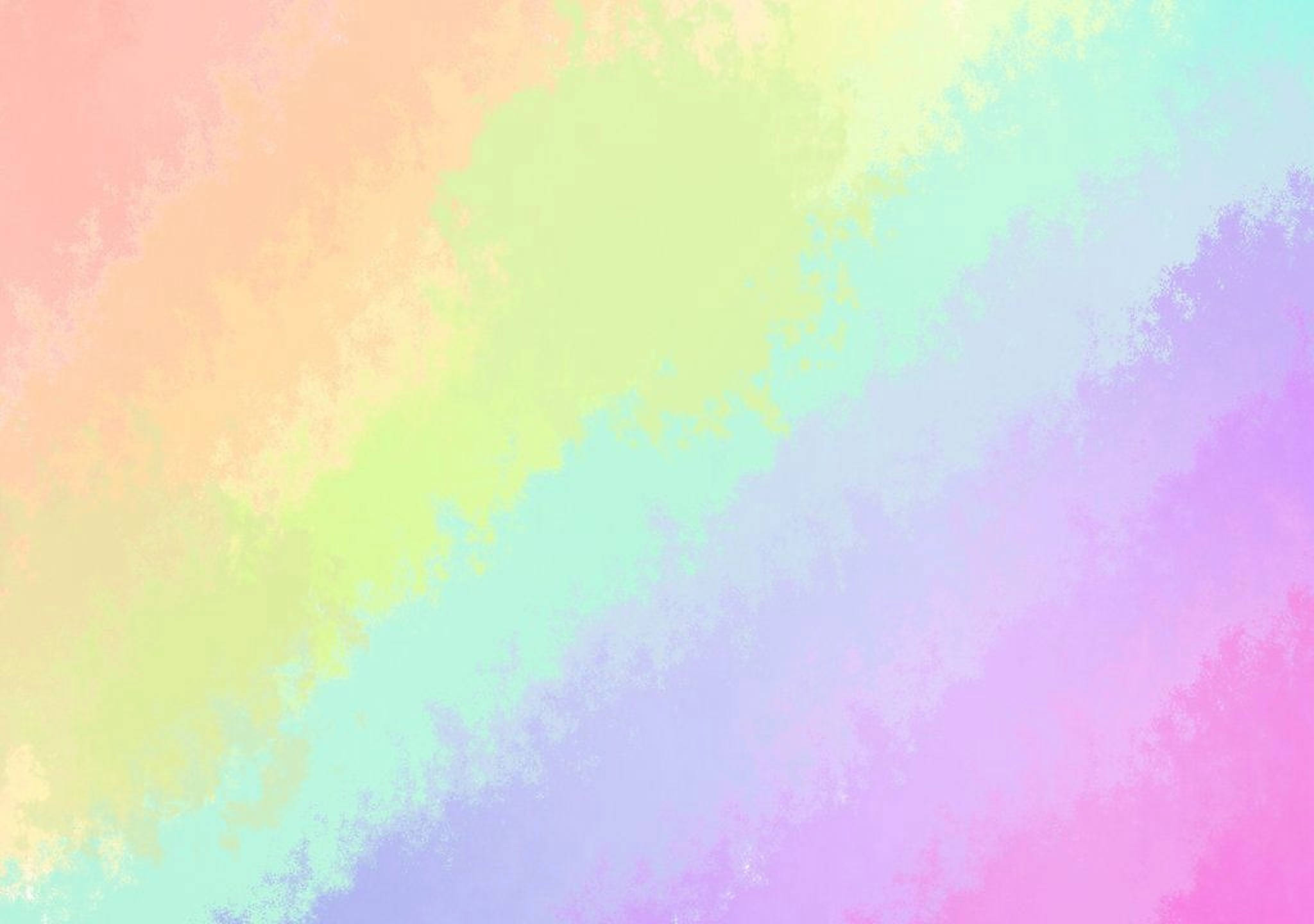 Pastel Gökkuşağında Kesintisiz Çapraz Desen Duvar Kağıdı