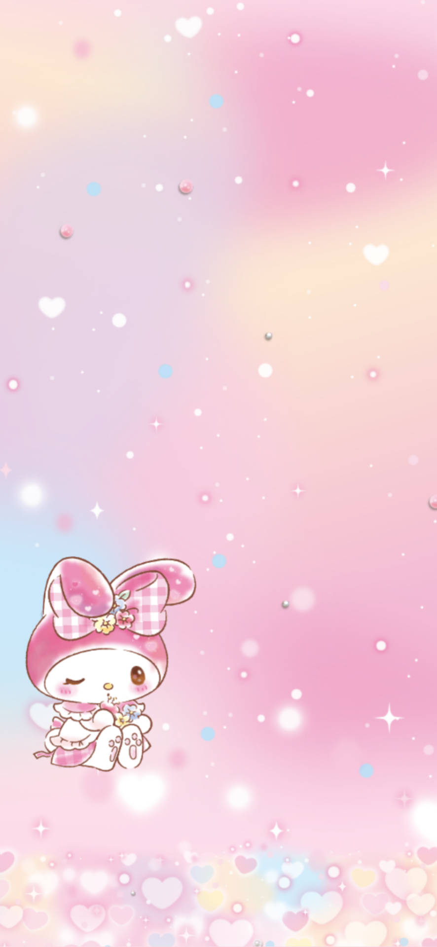 Pastel Gradyanda My Melody Duvar Kağıdı