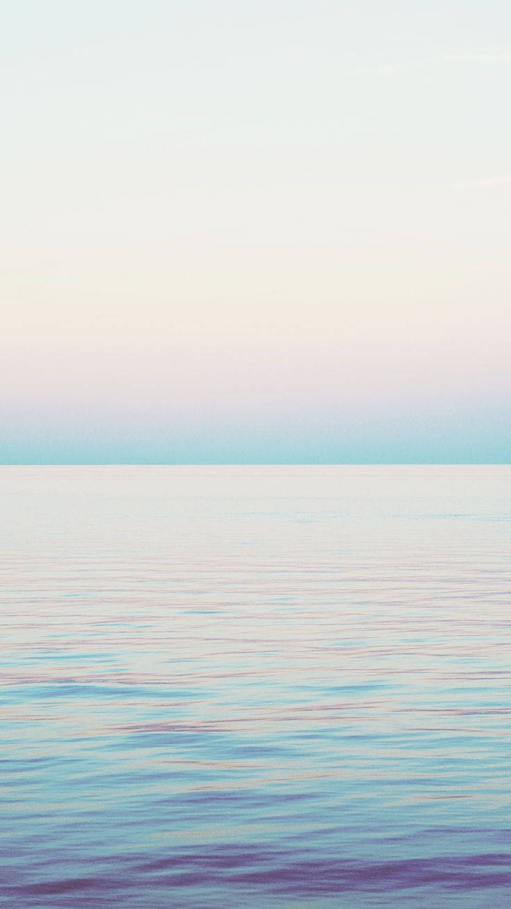 Pastel iPhone Sakin Deniz Duvar Kağıdı