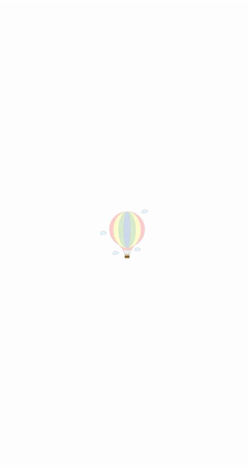 Pastel iPhone Sıcak Hava Balonu Sanatı Duvar Kağıdı