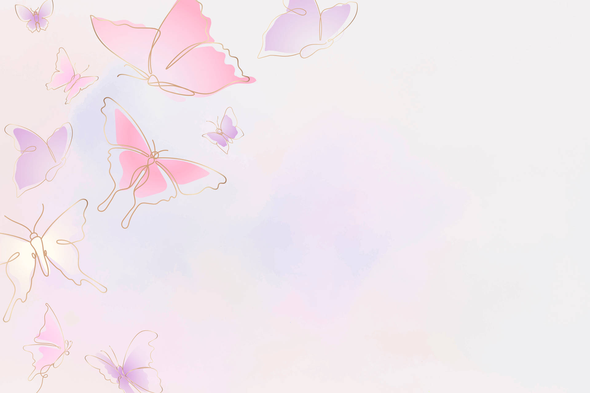 Pastel Estetik Bilgisayar Kelebek — Kelebek estetiği GIF Duvar Kağıdı