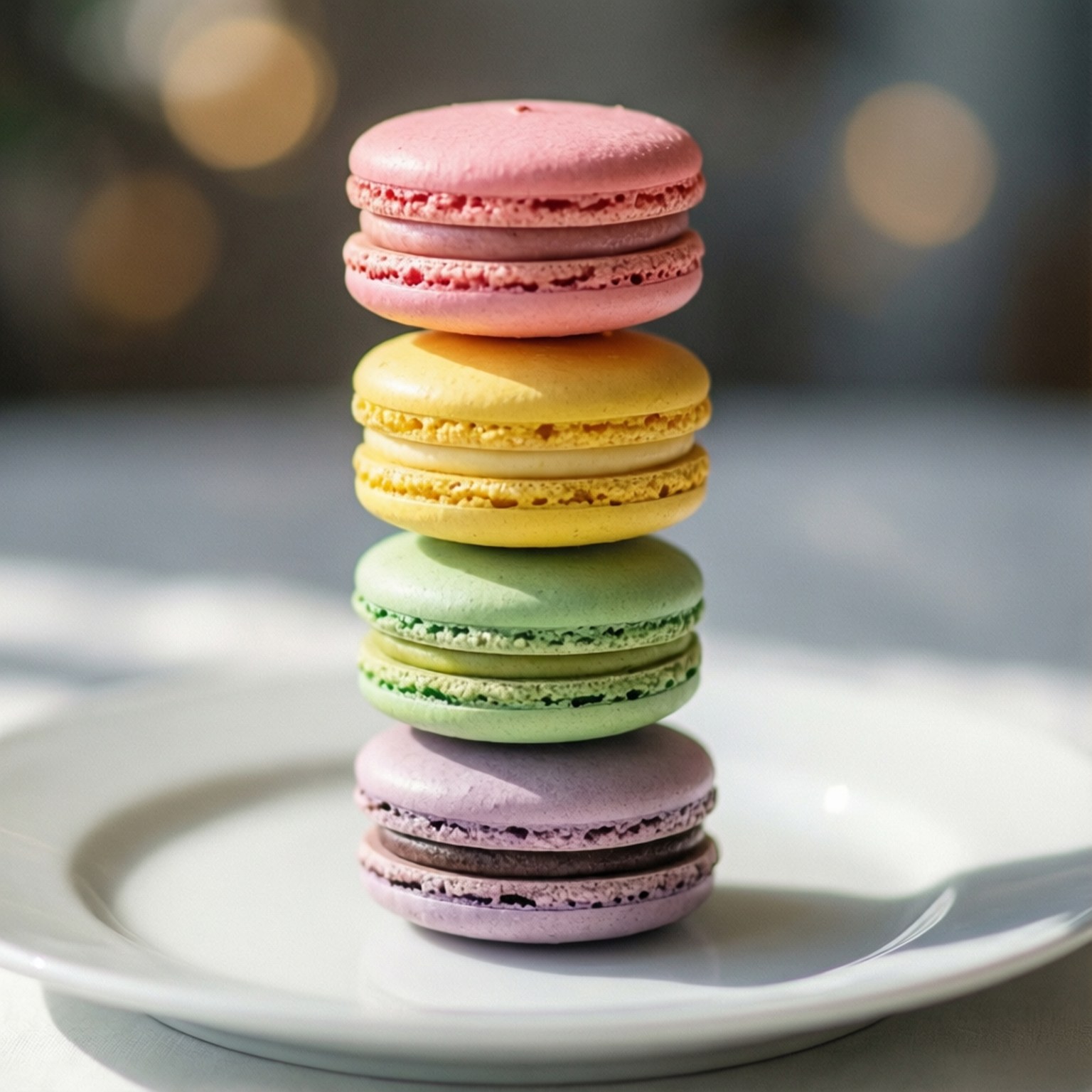 Pastel Makaron Kulesi Duvar Kağıdı