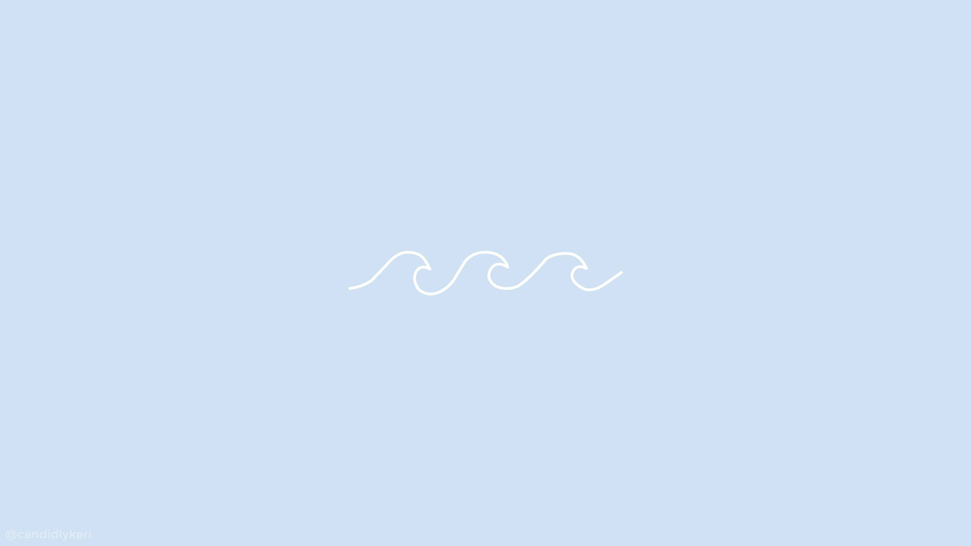 Pastel Mavi Arka Plan Dalga Desenli — Pastel estetik GIF Duvar Kağıdı