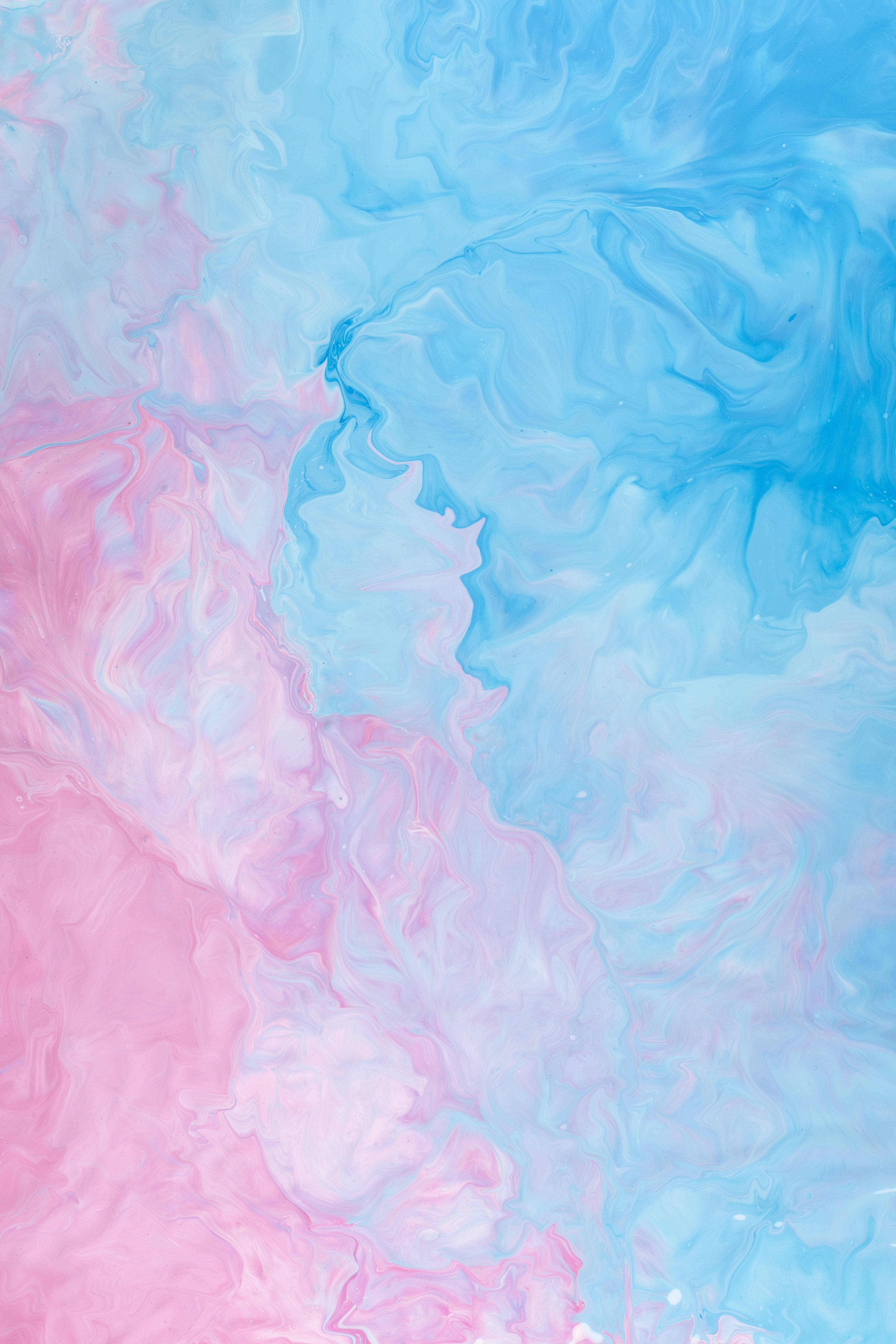 Pastel Mavi ve Pembe iPad Geçişi Duvar Kağıdı