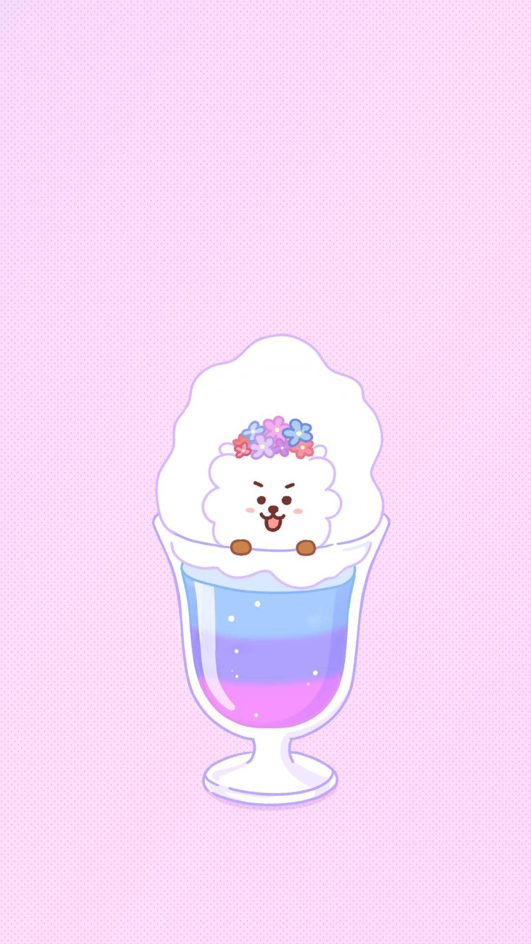 Pastel Mor RJ Dondurması Duvar Kağıdı