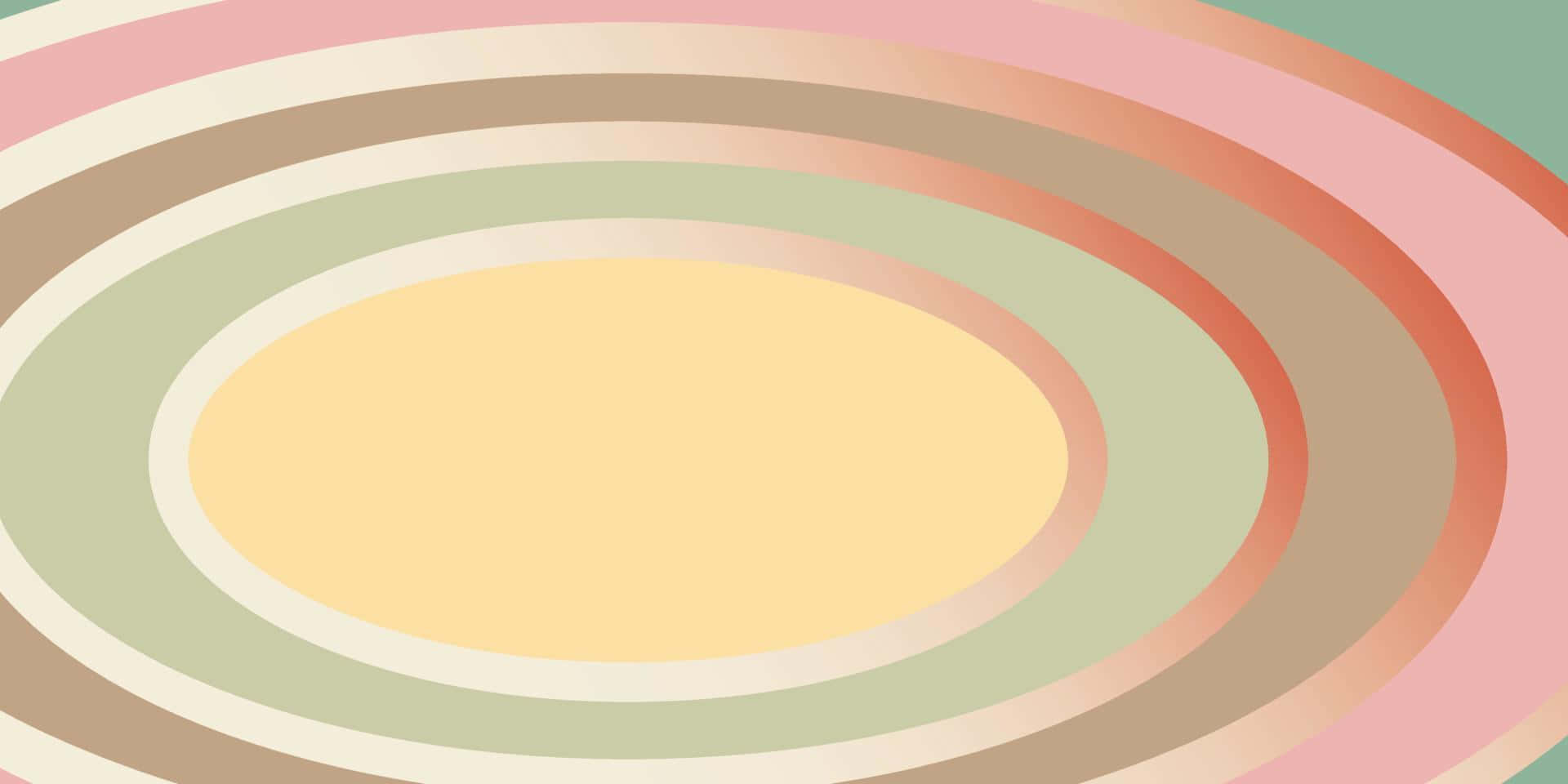 Pastel Oval Halkalar Duvar Kağıdı