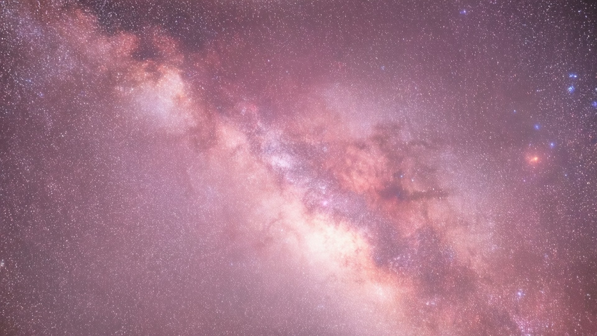 Pastel Pembe Galaksi Nebulası Duvar Kağıdı