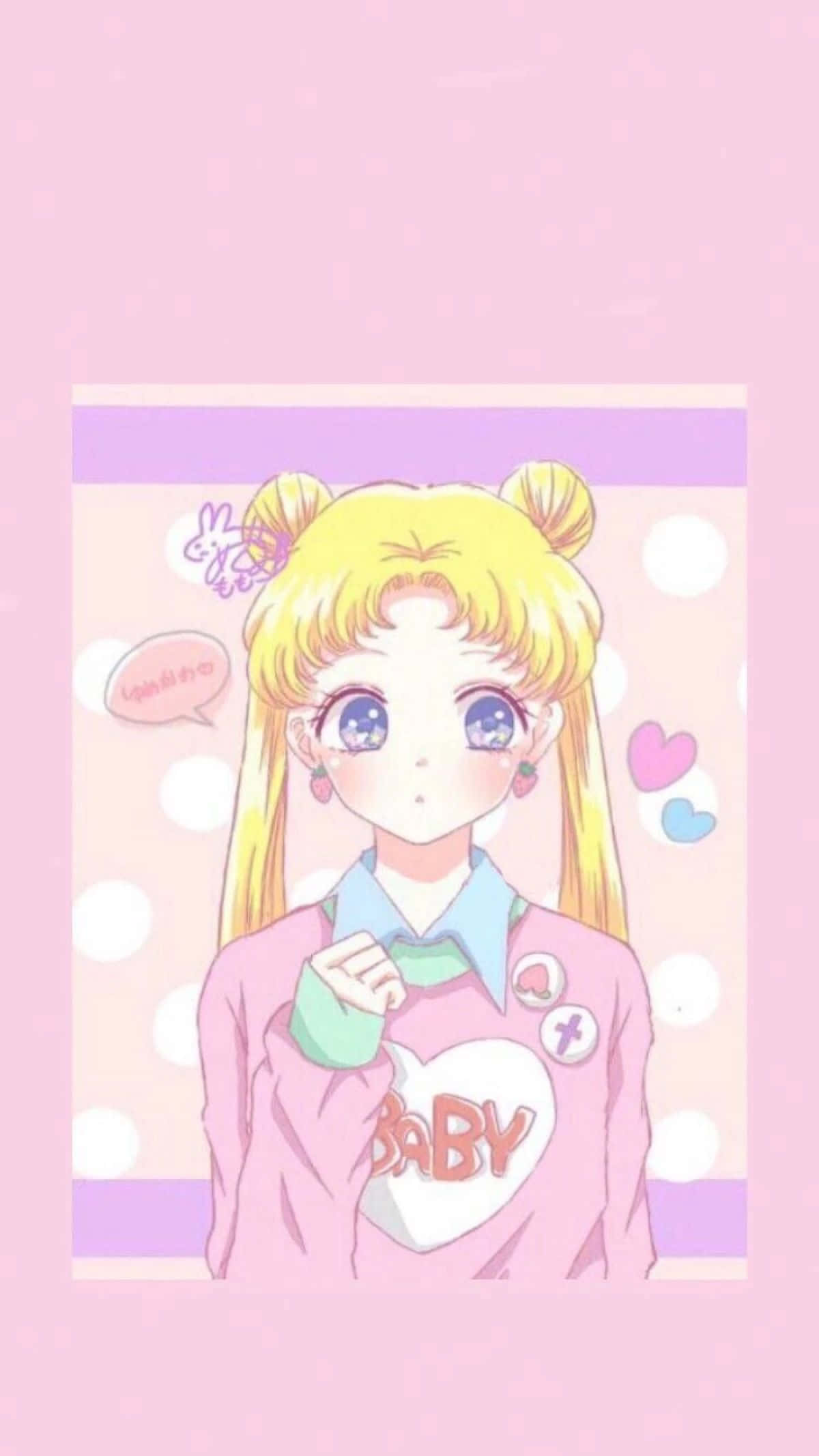 Pastel Pembe Sailor Moon PFP Duvar Kağıdı