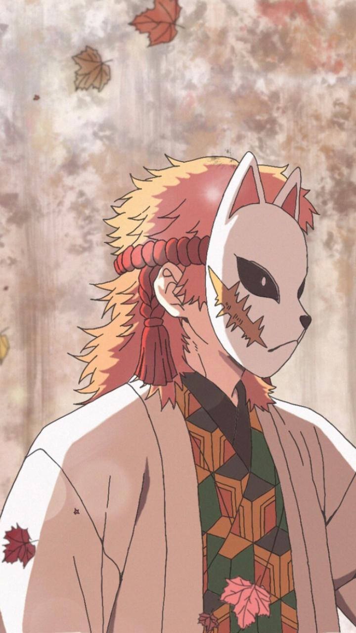 Pastel Sabito Demon Slayer Maskesi Duvar Kağıdı