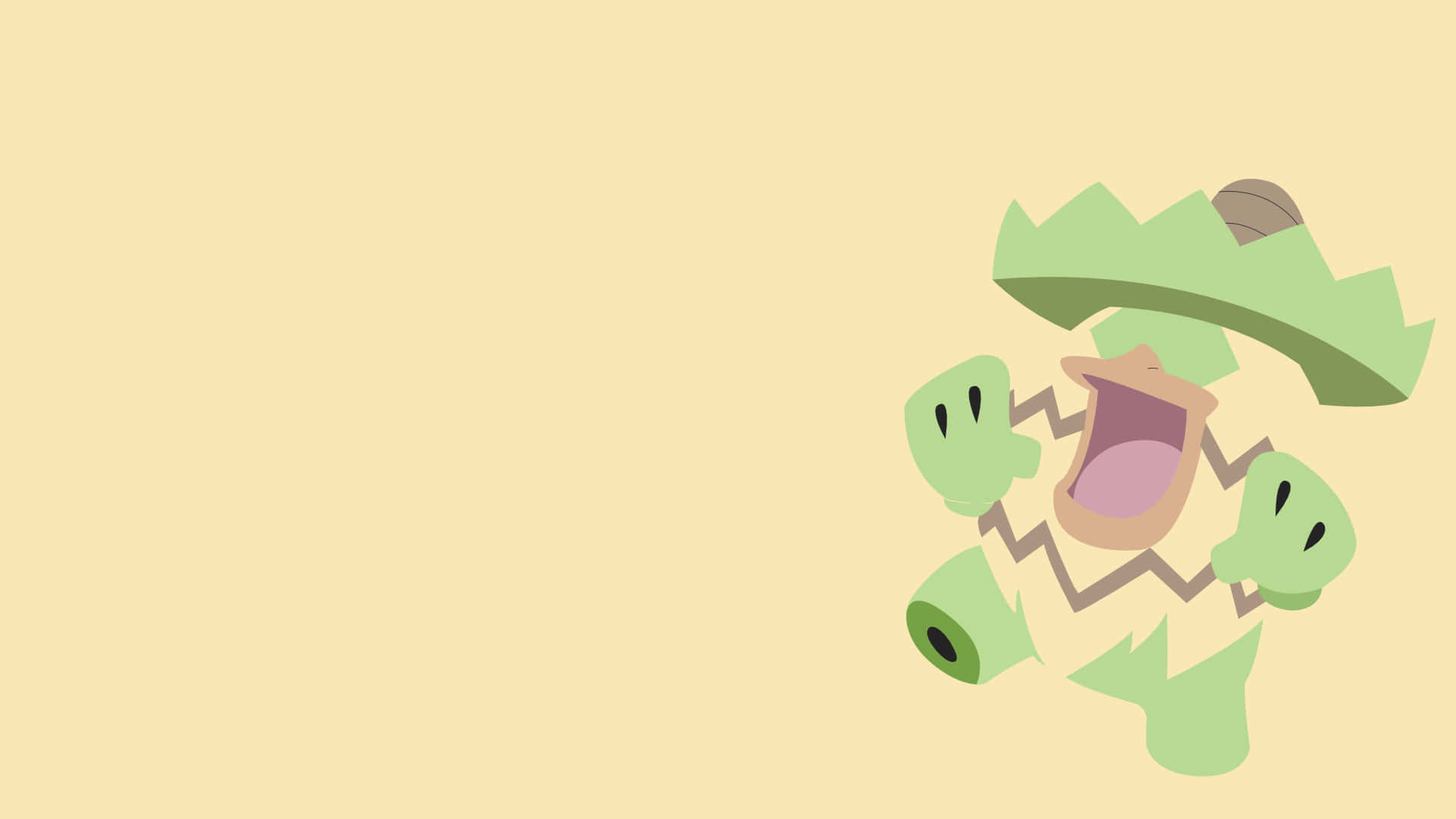 Pastel Sarı Minimalist Ludicolo Duvar Kağıdı