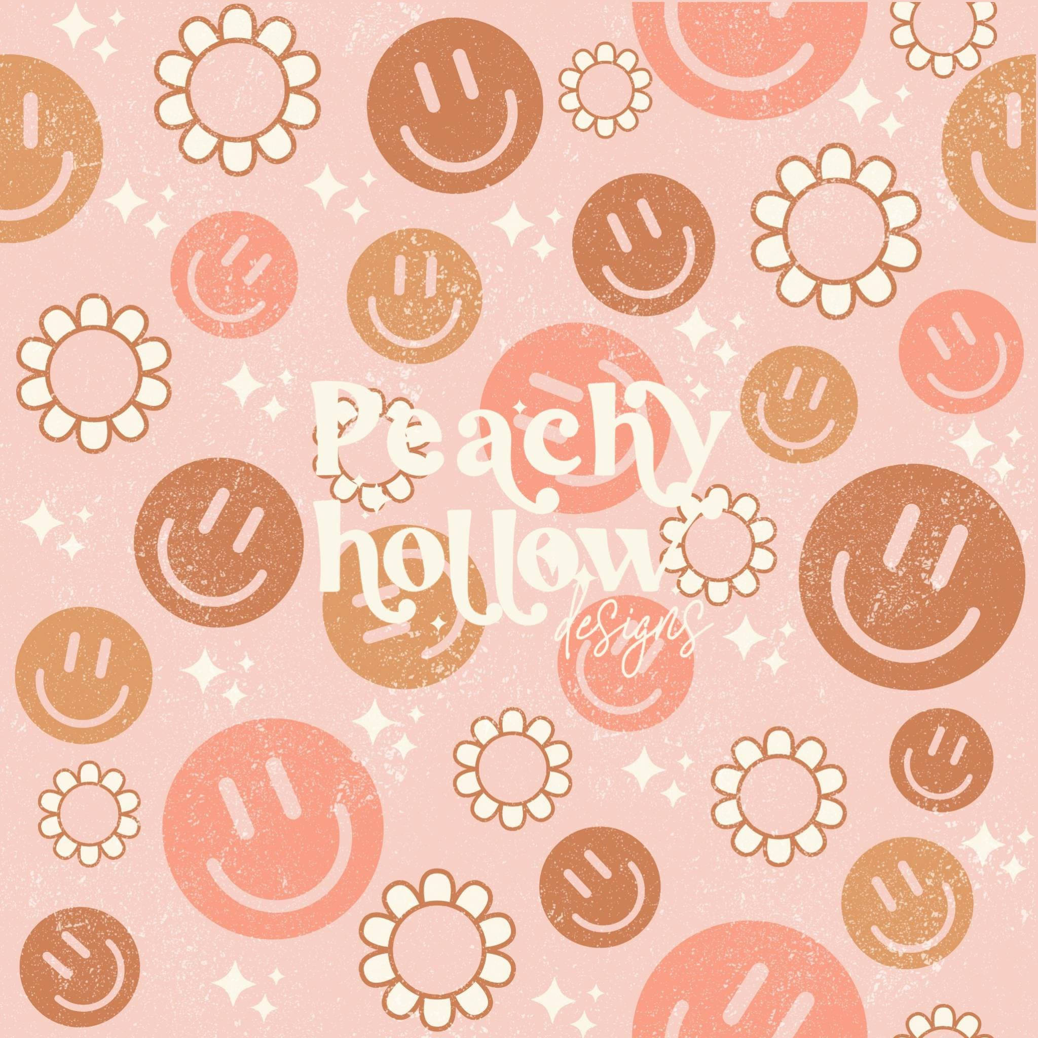 Pastel Şeftali Rengi Hollow Preppy PFP Duvar Kağıdı