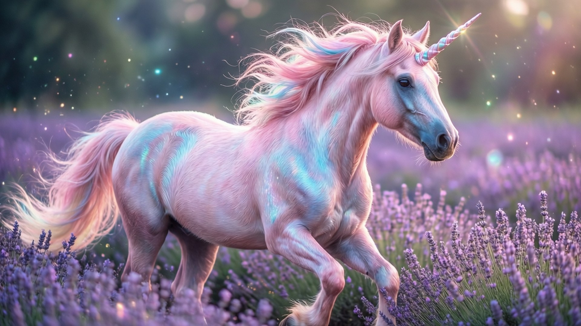 Pastel Unicorn Rüyası Duvar Kağıdı