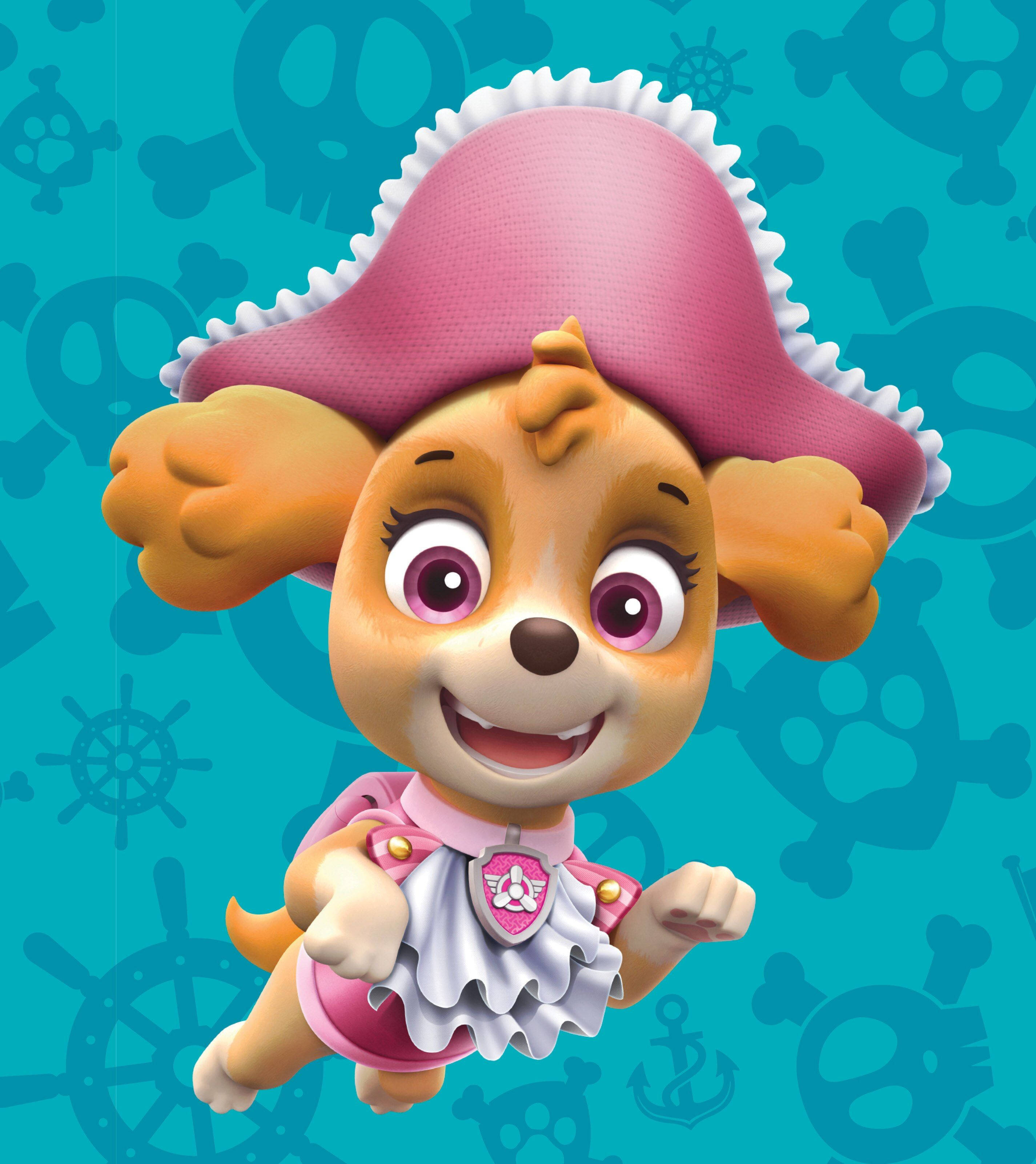 Paw Patrol Korsan Skye Duvar Kağıdı