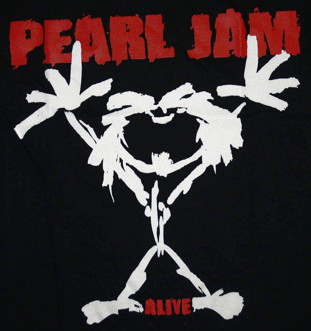 Pearl Jam Rock Grubu Stickman Logosu Duvar Kağıdı