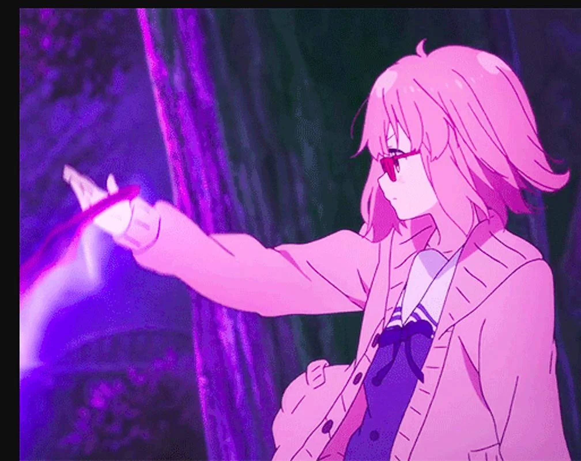 Pembe Anime Estetiği Kız Duvar Kağıdı