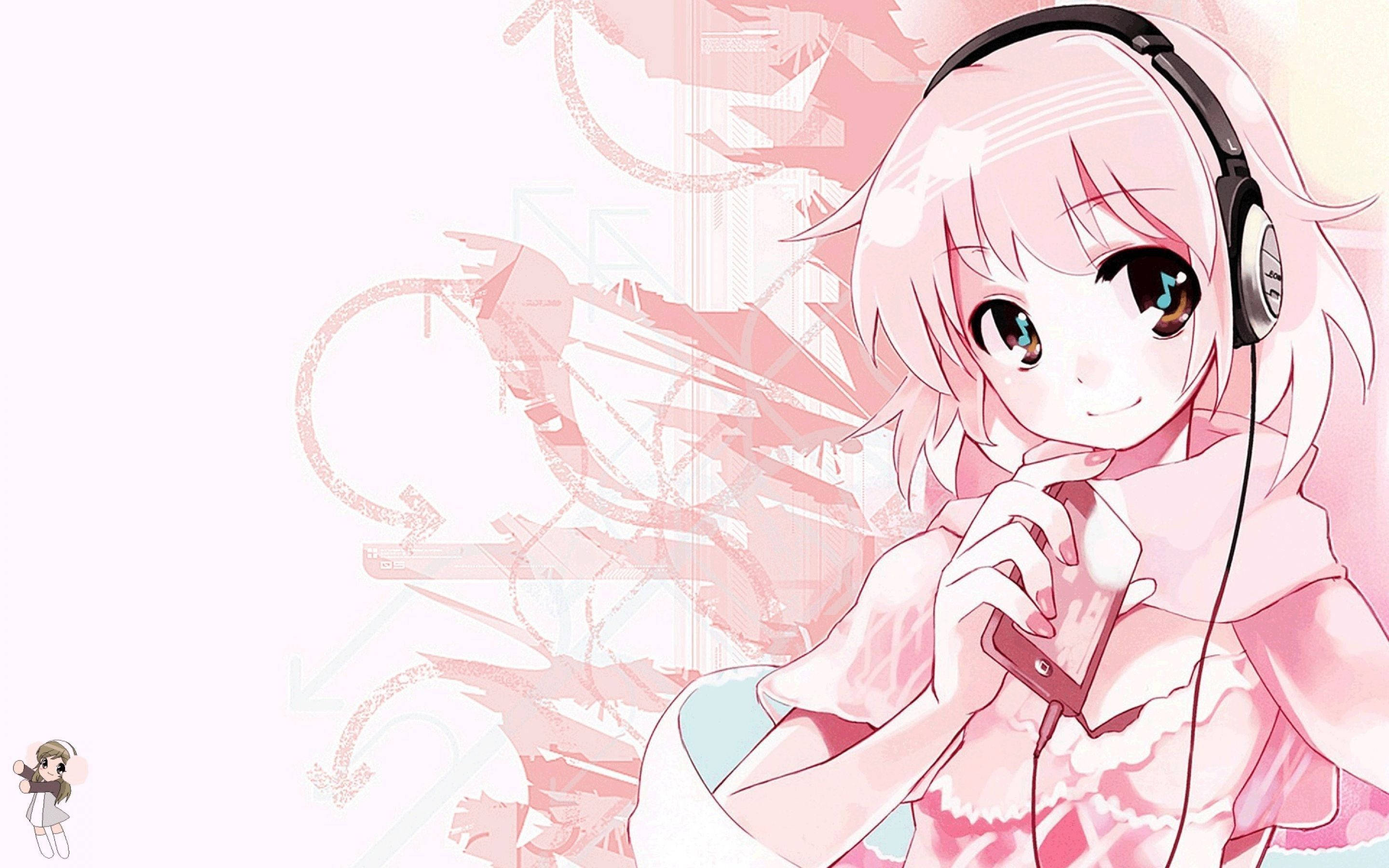 Pembe Anime Estetiği Sonico Duvar Kağıdı