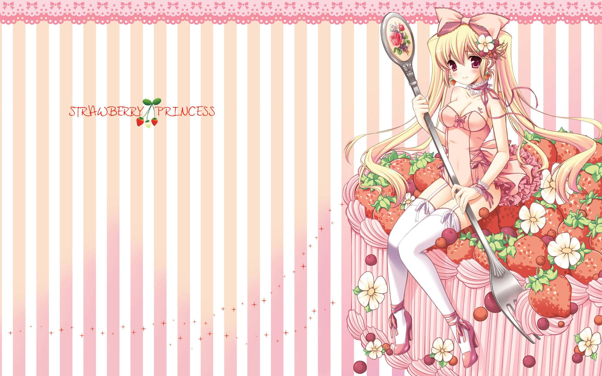 Pembe Anime Estetiğinin Keyfini Çıkarın Duvar Kağıdı