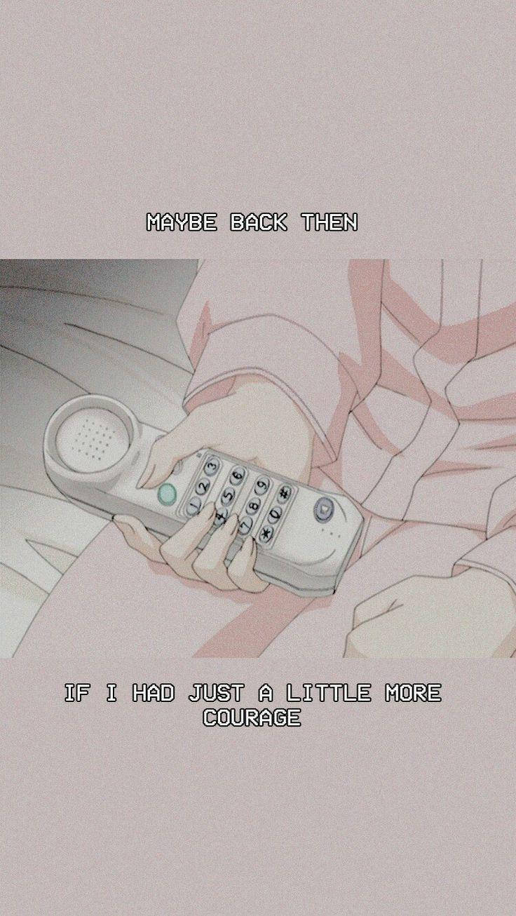 Pembe Estetik Anime Telefon Duvar Kağıdı