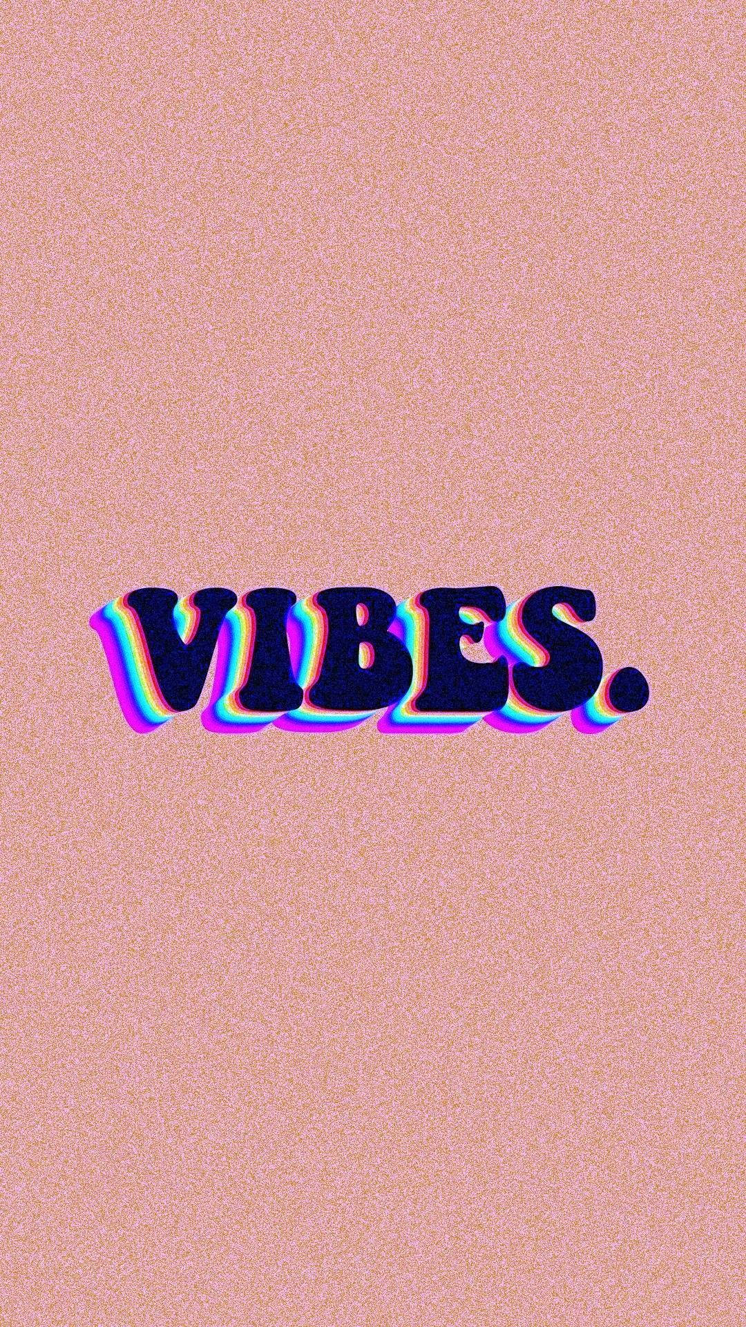 Pembe Estetik Vibes Duvar Kağıdı