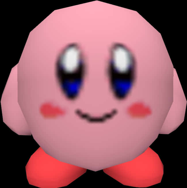 Pembe Kirby Karakter Grafiği Duvar Kağıdı