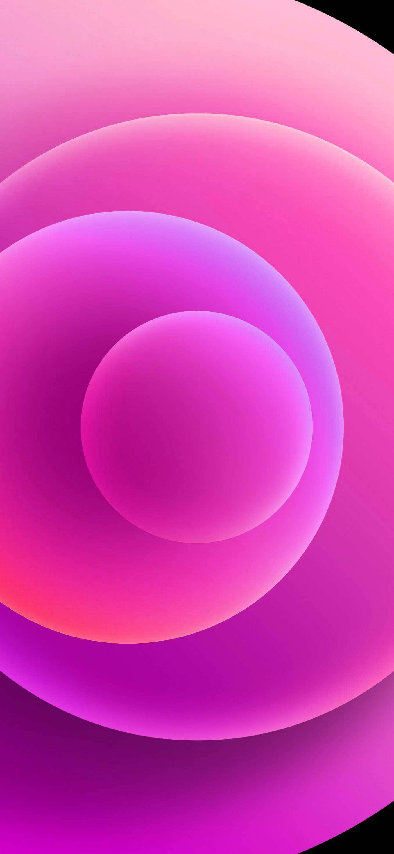 Pembe Küreler iPhone 12 Duvar Kağıdı