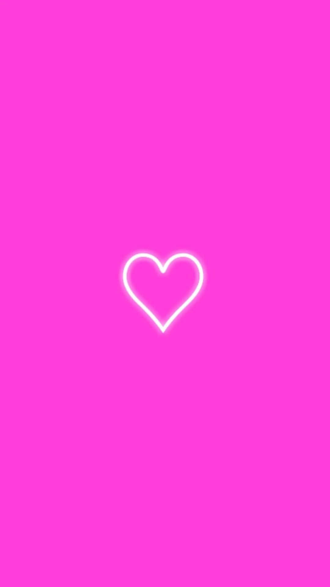 Pembe Rüyada Canlı Neon Işıklar Duvar Kağıdı