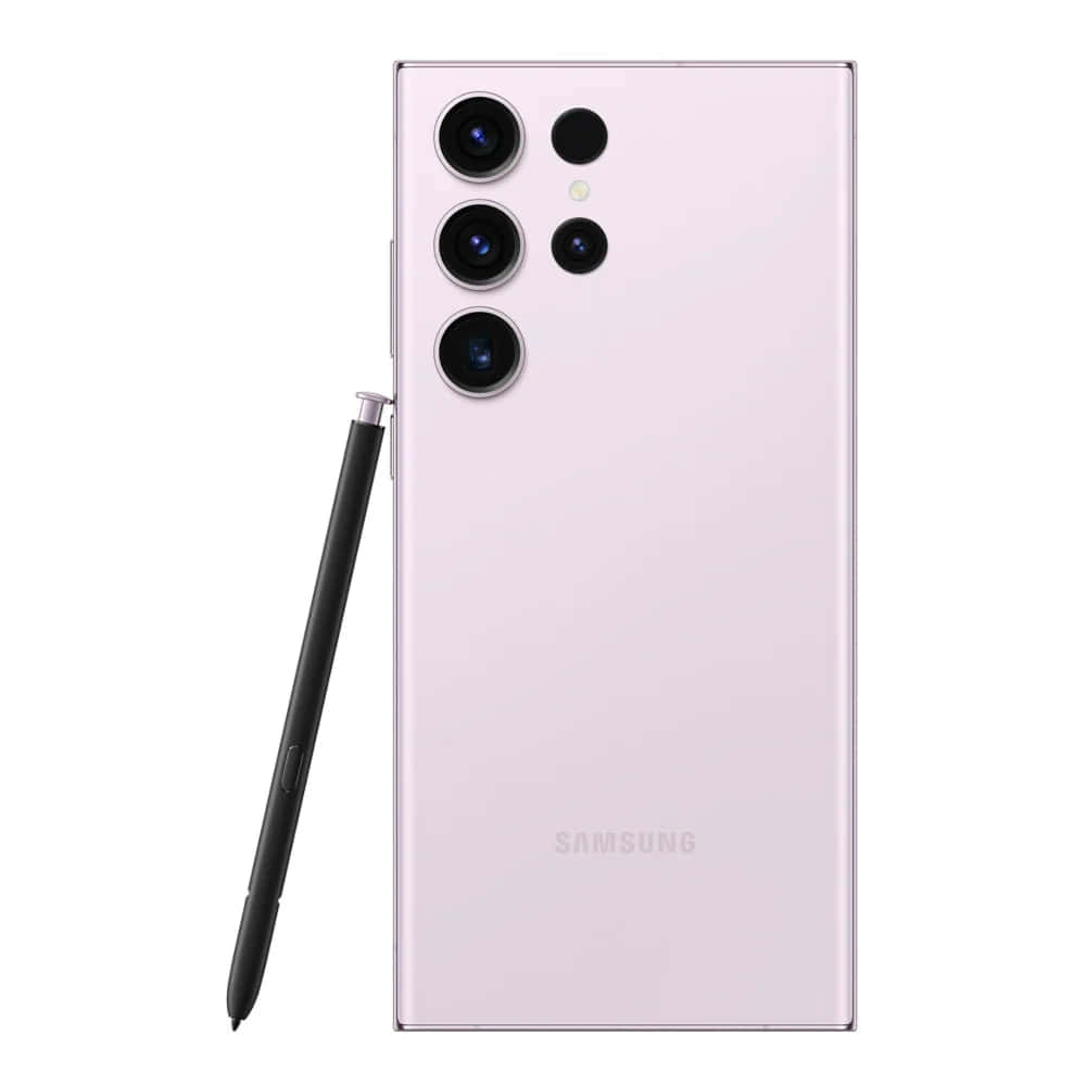 Pembe Samsung S23 Ultra S Pen ile Duvar Kağıdı