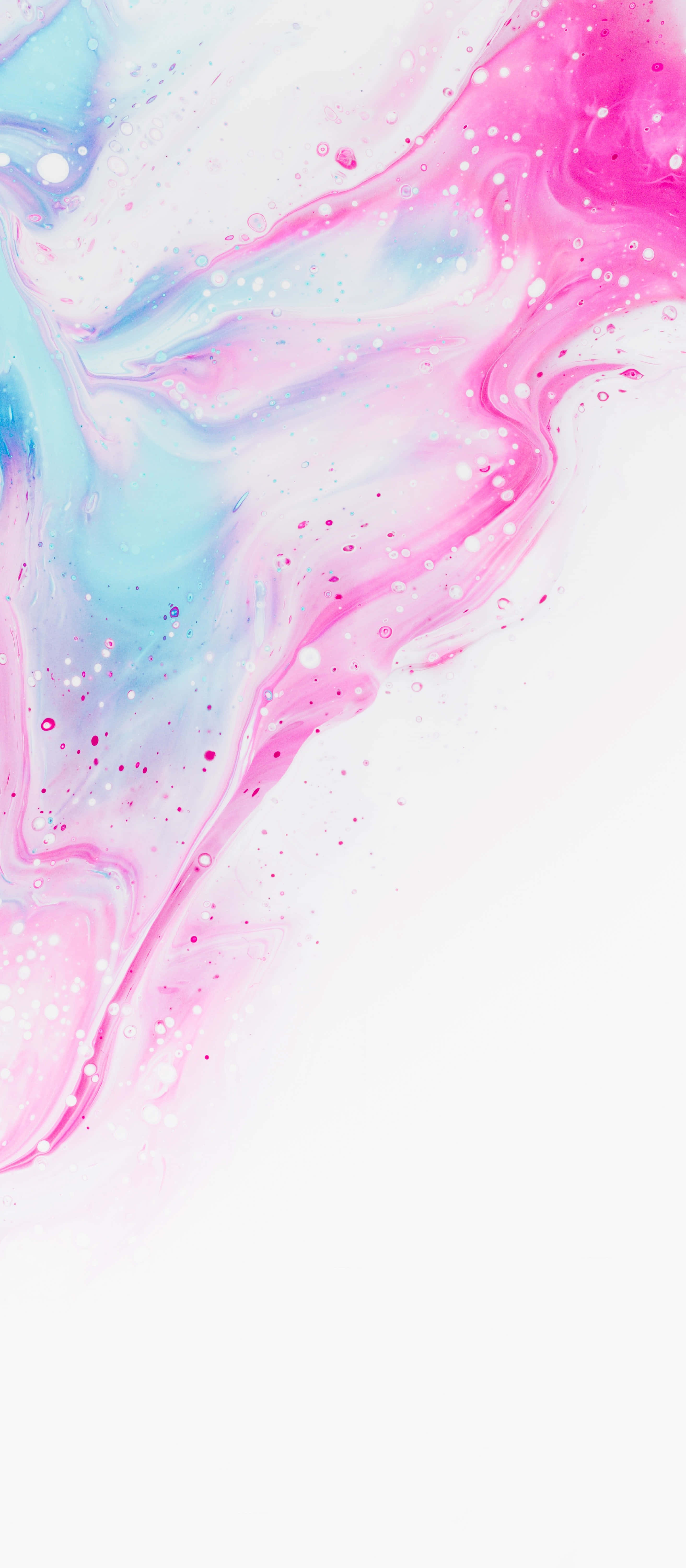 Pembe ve Mavi iPhone X Mermer Arkaplan Duvar Kağıdı