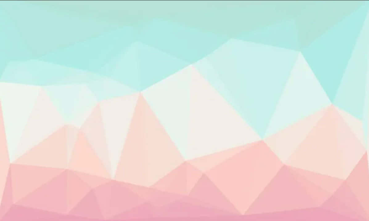Pembe ve Turkuaz Geometrik Duvar Kağıdı