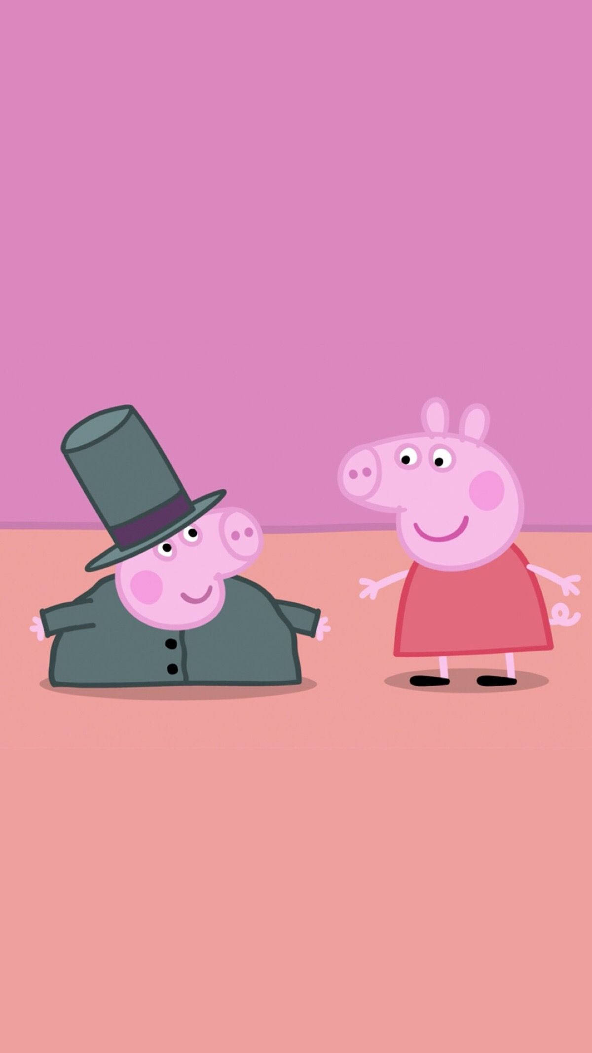 Peppa Pig iPhone Giyinme Bölümü Duvar Kağıdı