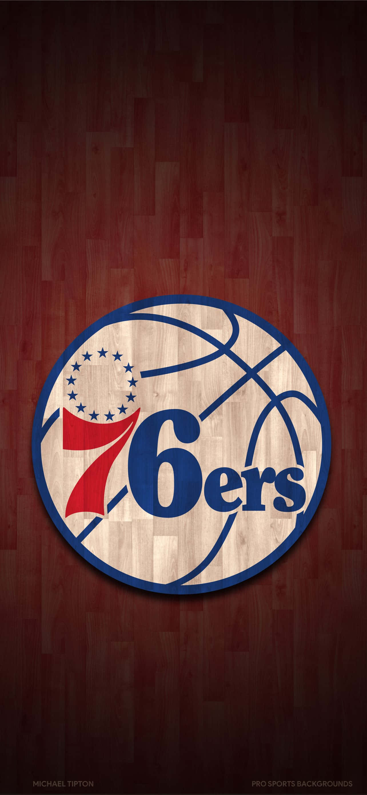Philadelphia 76ers basketbol heyecanını iPhone'unuzda hissedin! Duvar Kağıdı