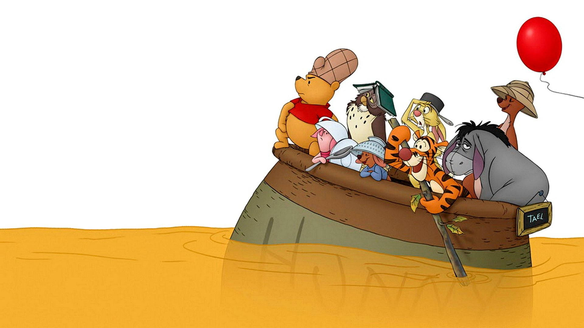 Piglet Bal Kavanozu Duvar Kağıdı