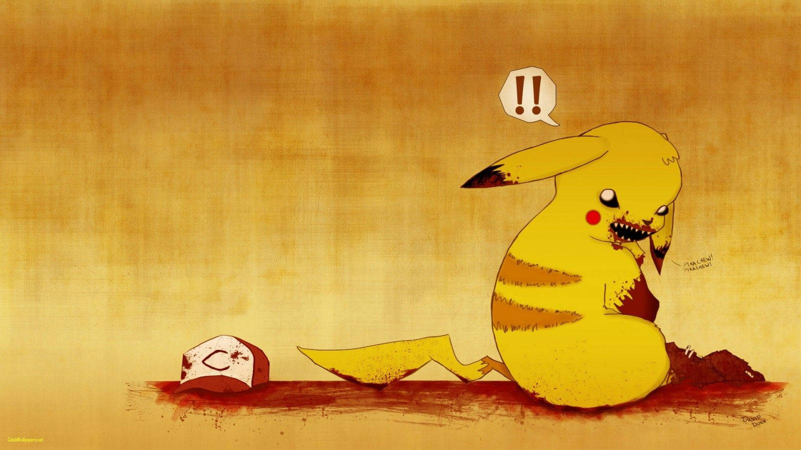 Pikachu Karanlık Hayran Sanatı Duvar Kağıdı
