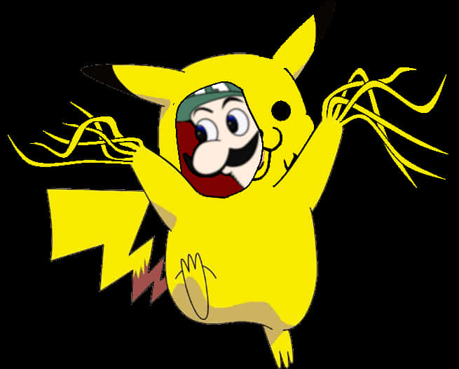 Pikachu Karikatür Mashup Duvar Kağıdı