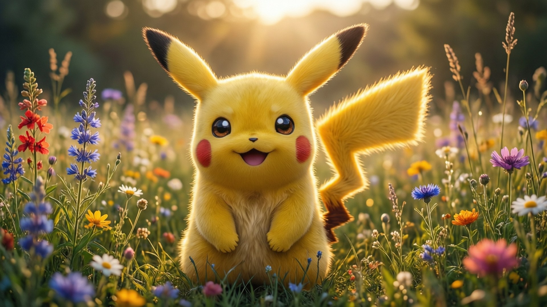 Pikachu'nun Gündoğumu Duvar Kağıdı