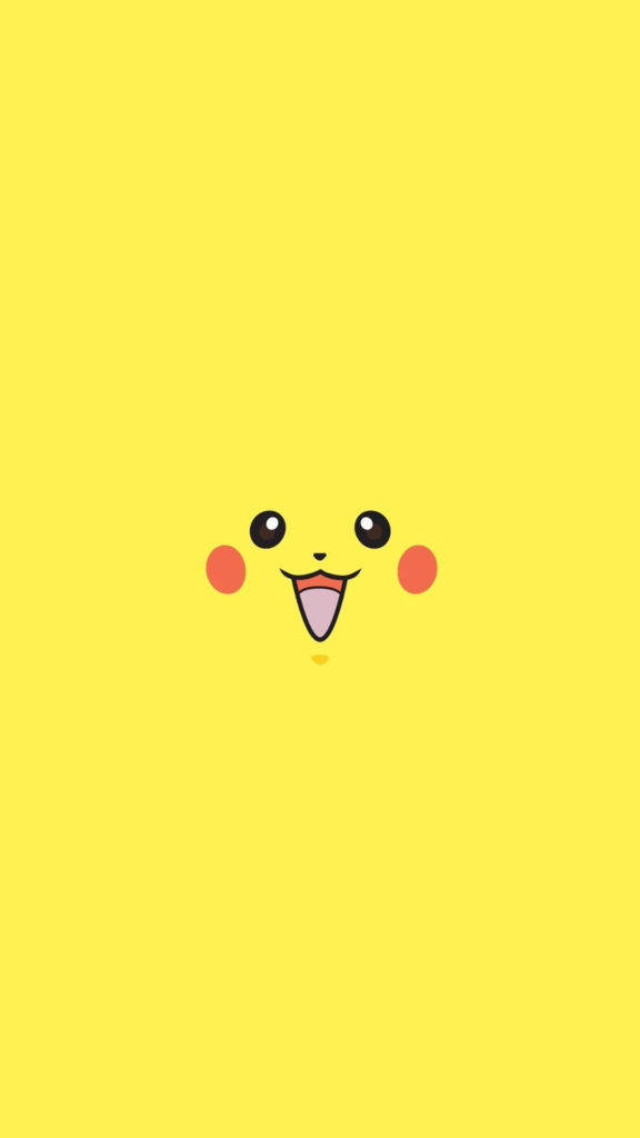 Pikachu'nun Yüzü iPhone 6 Duvar Kağıdı