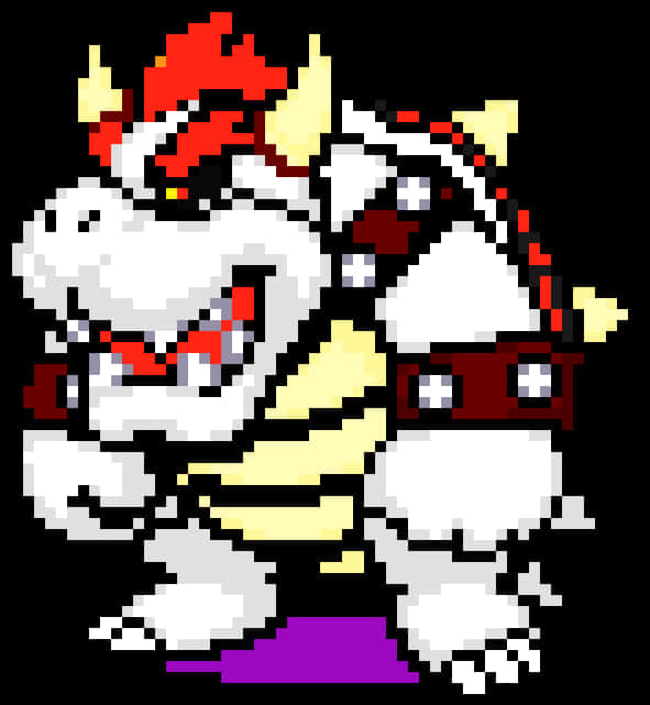 Piksel Bowser Sanatı Duvar Kağıdı