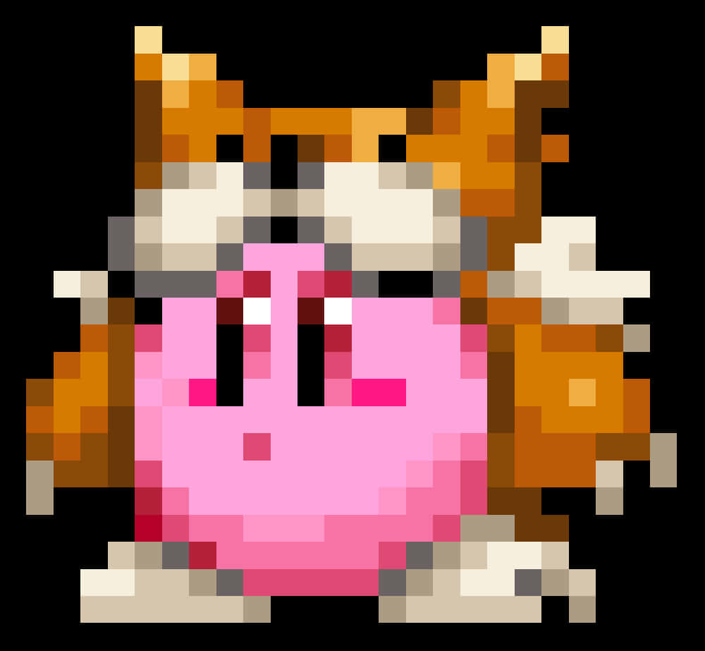 Piksel Sanatı Kirby Karakteri Duvar Kağıdı