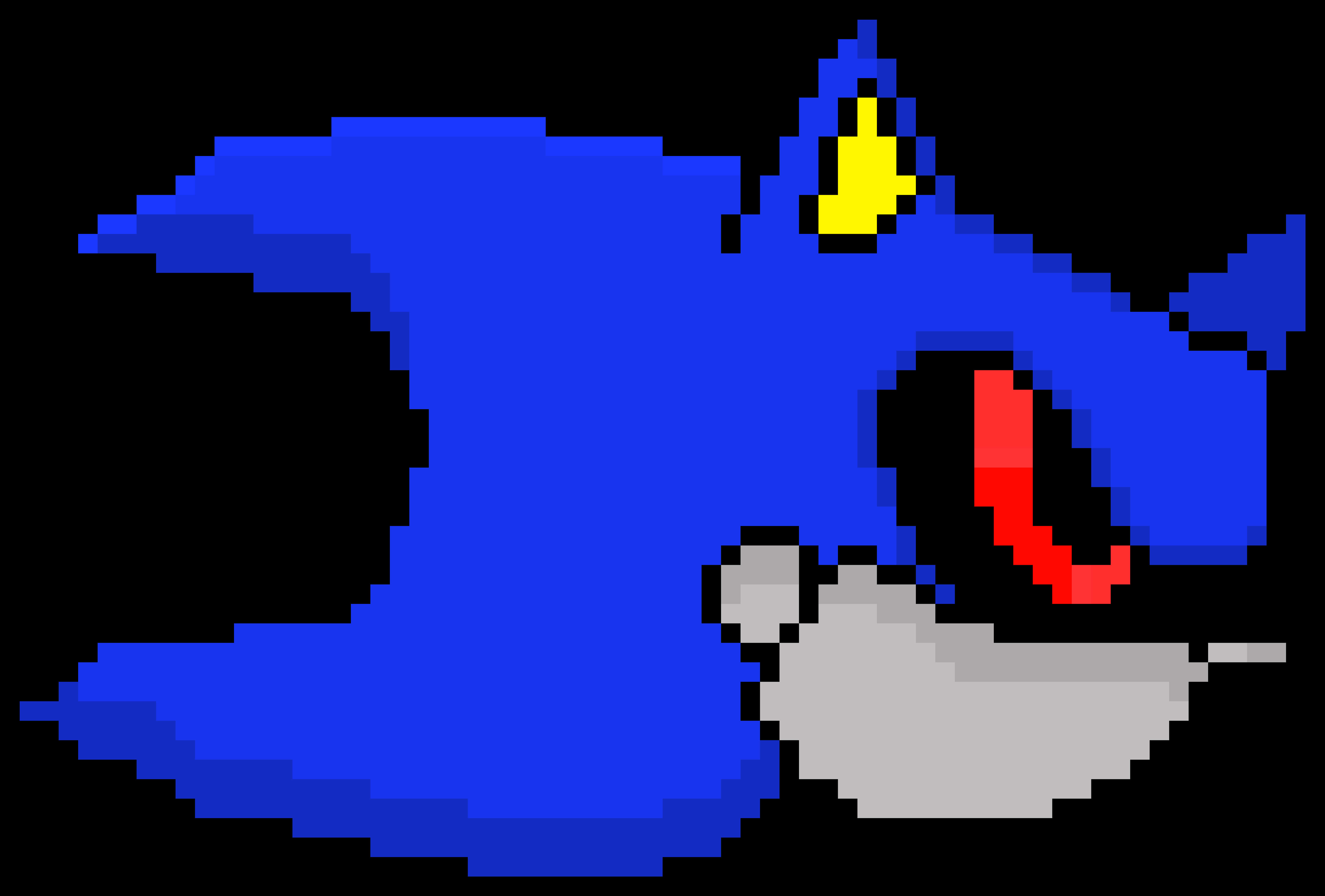 Pikselize Sonic The Hedgehog Duvar Kağıdı