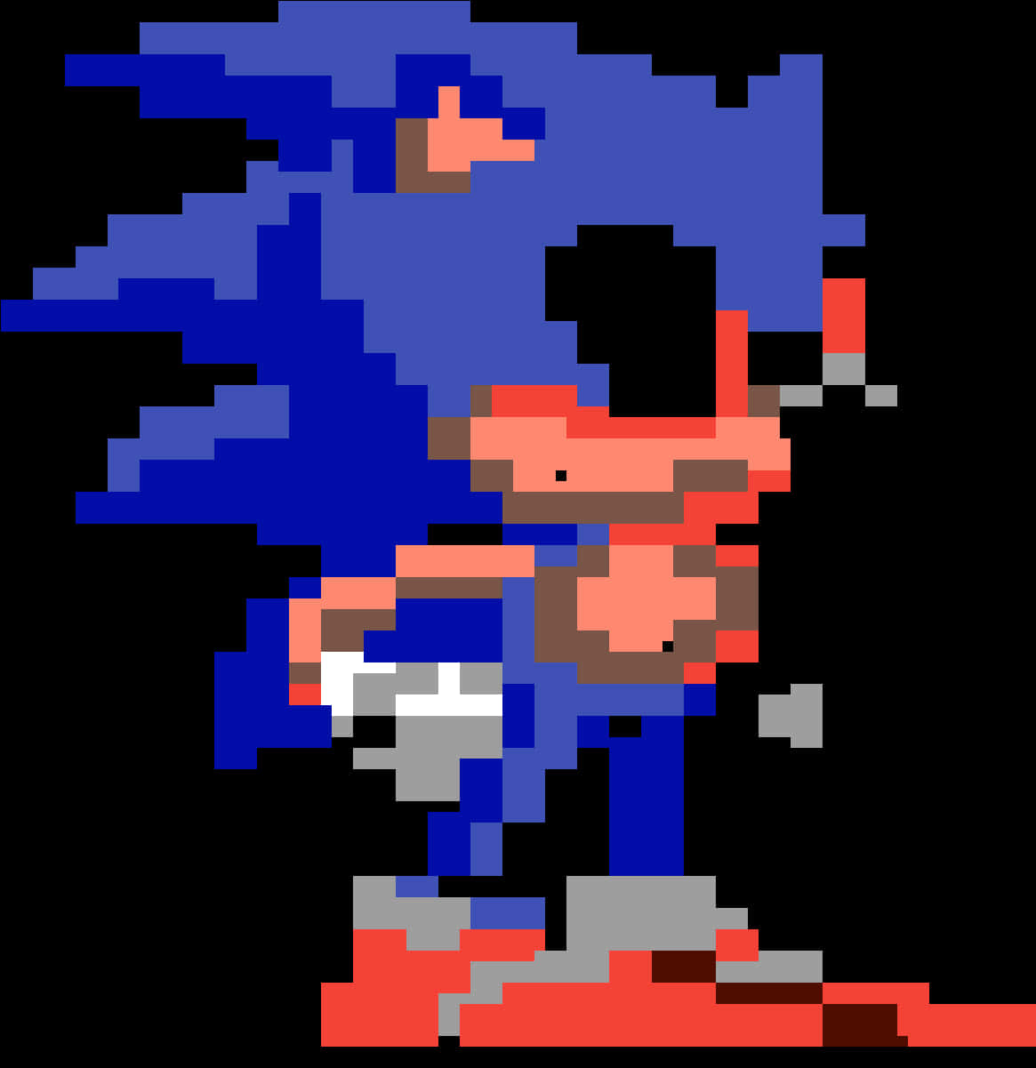 Pikselleşmiş Sonic Karakteri Duvar Kağıdı