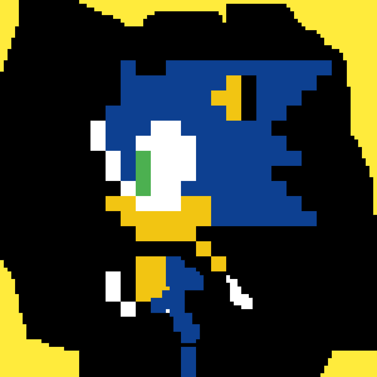 Pikselleşmiş Sonic Profili Duvar Kağıdı