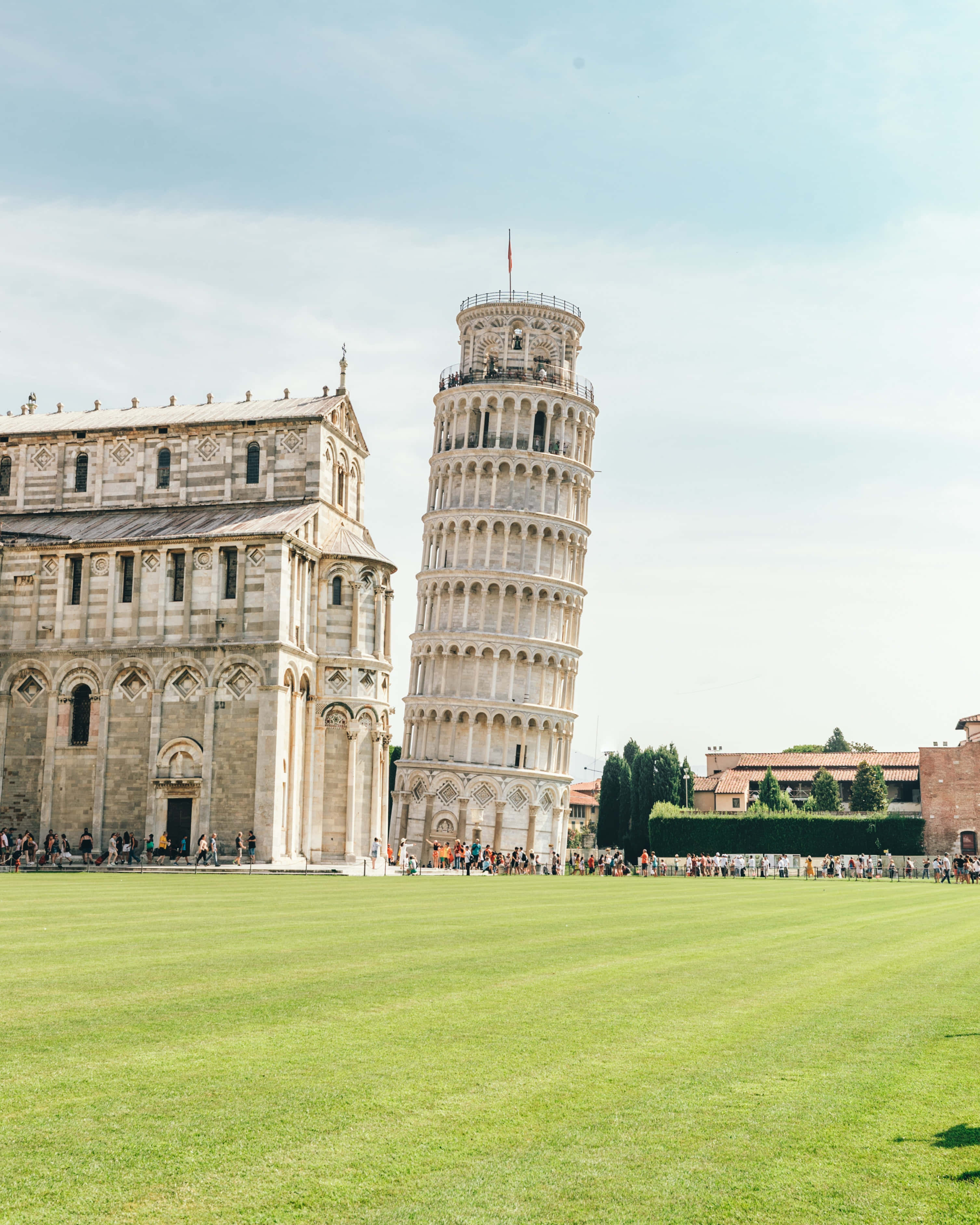 Pisa Kulesi Telefon Fotoğrafçılığı Duvar Kağıdı