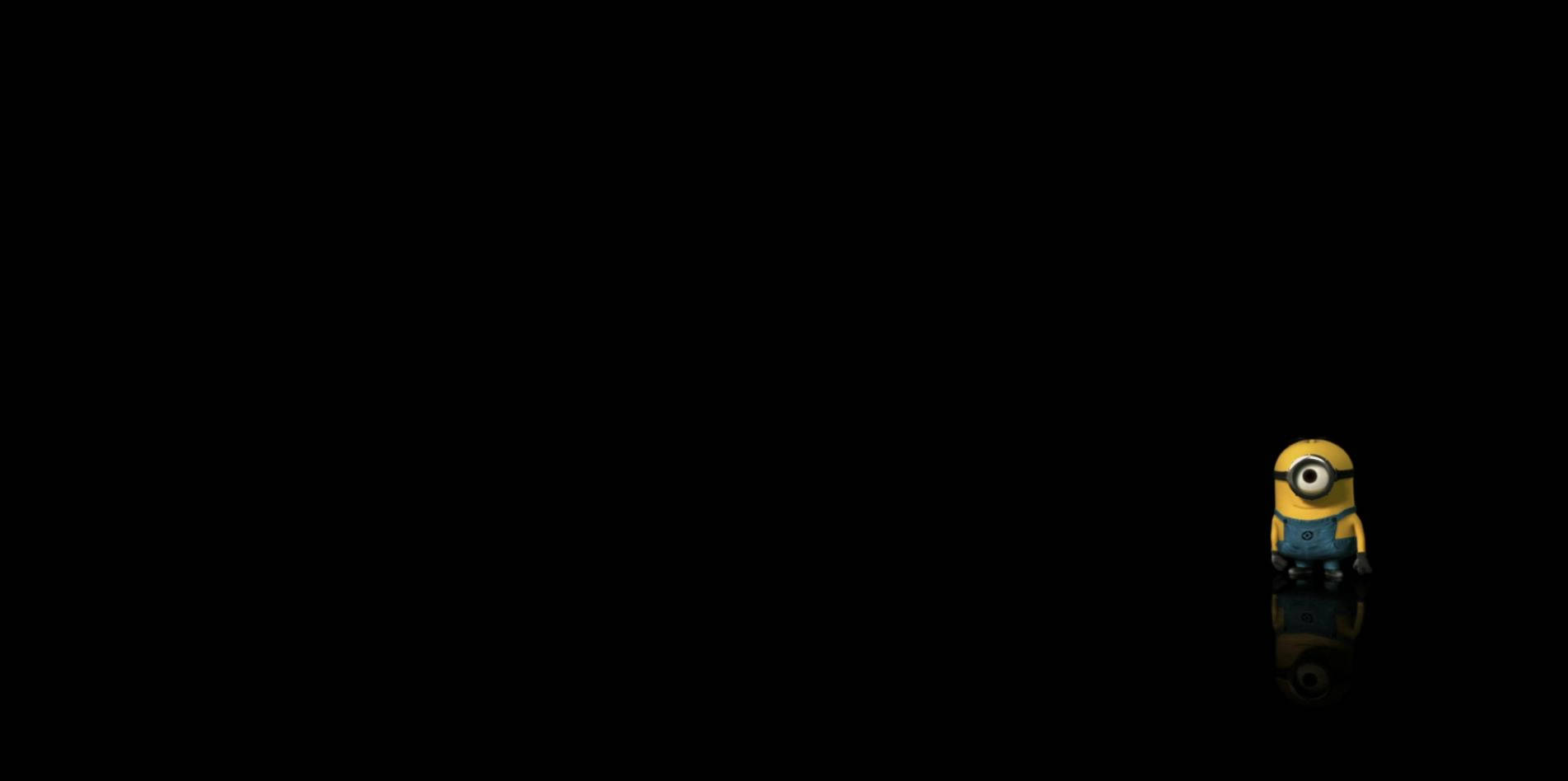 Pitch Black Arka Planda Minyon Duvar Kağıdı