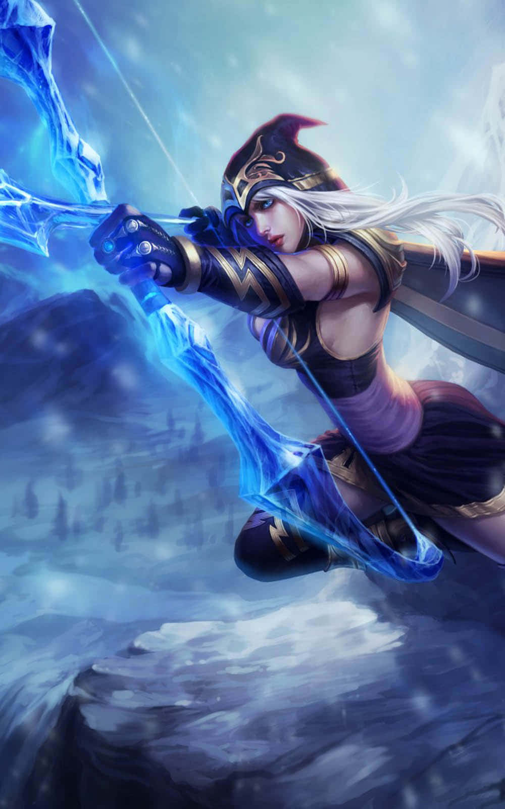 Pixel 3 League Of Legends Arkaplanı ve Ashe Duvar Kağıdı