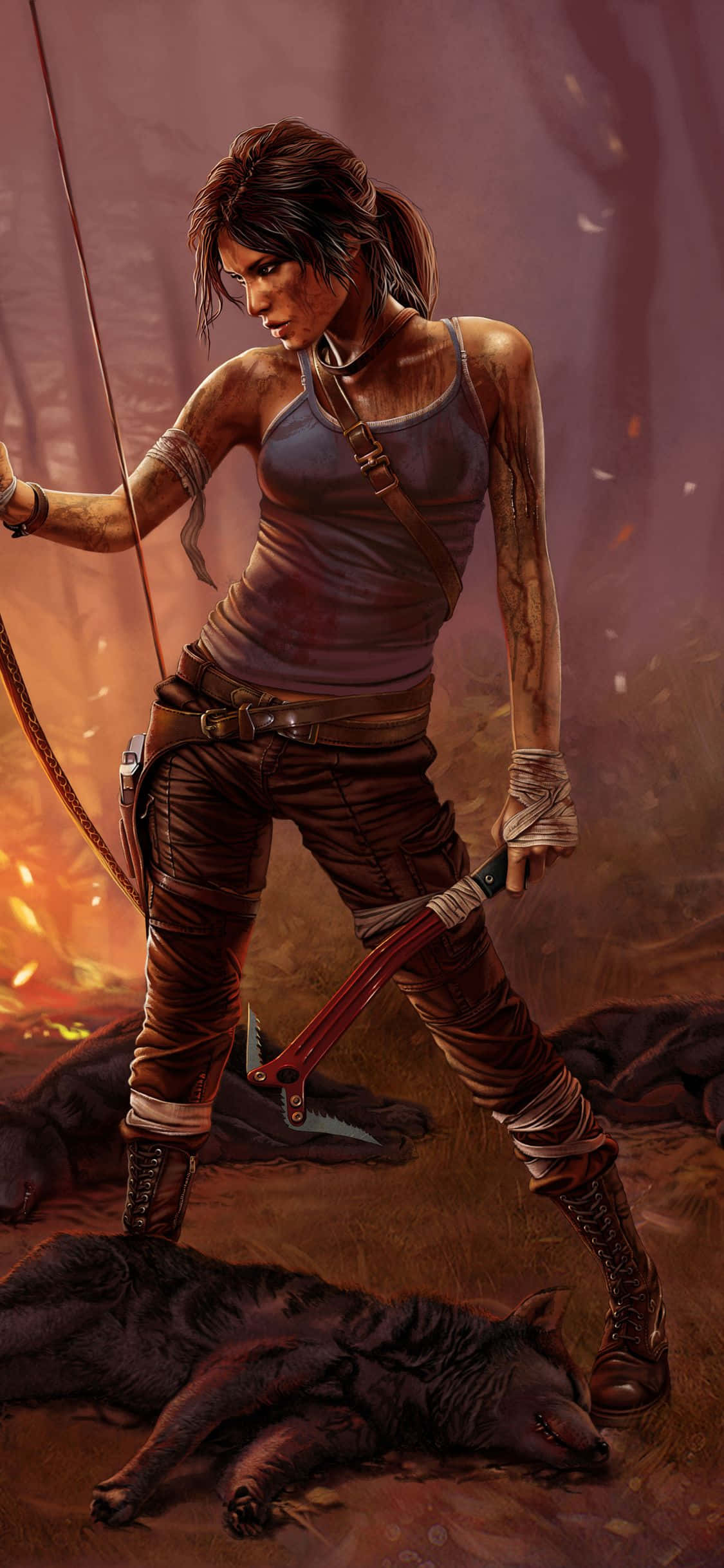 Pixel 3'te Shadow of the Tomb Raider'da Mezarın Sırlarını Çözün Duvar Kağıdı