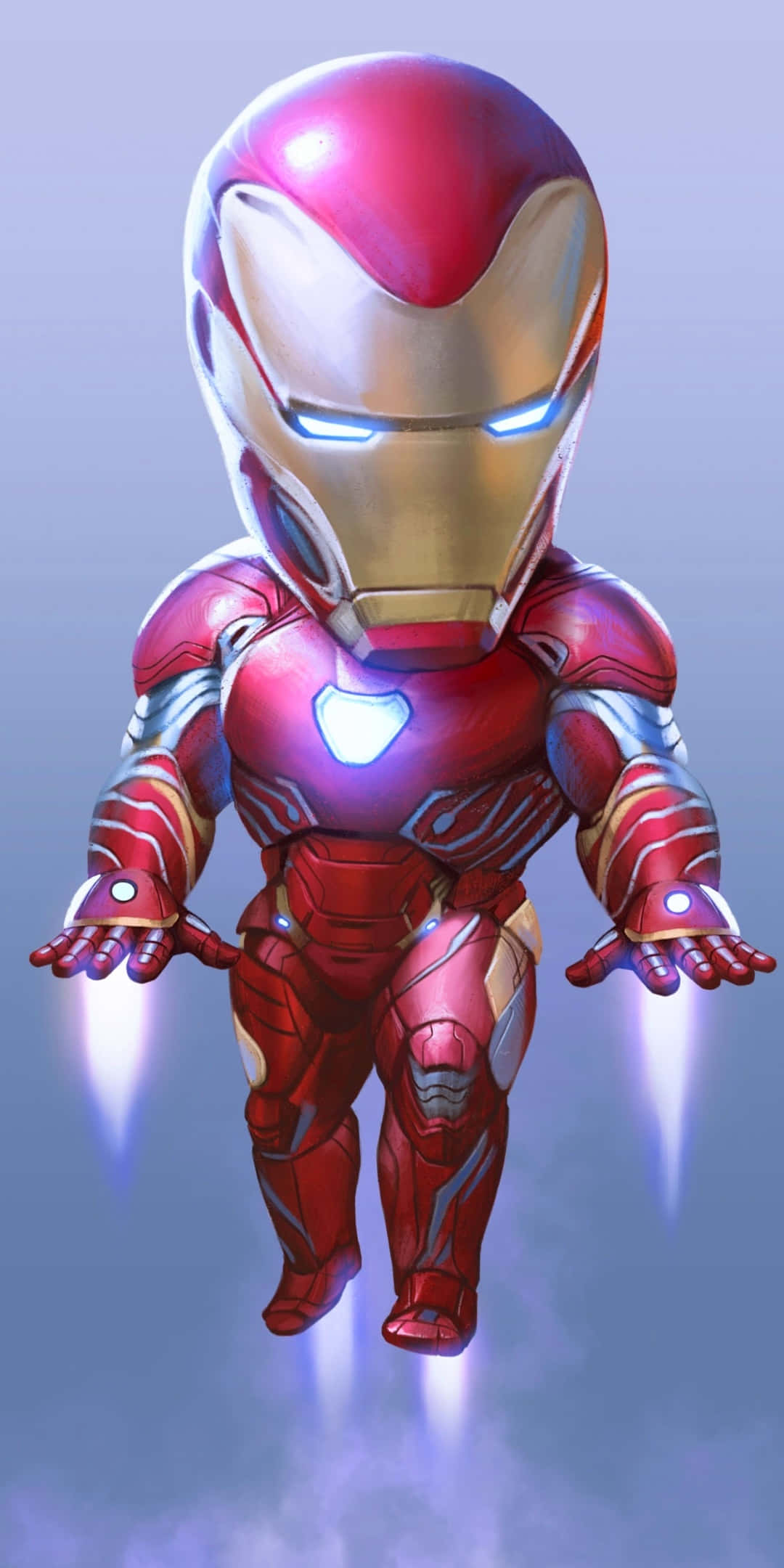 Pixel 3 Uçan Chibi Iron Man Duvar Kağıdı